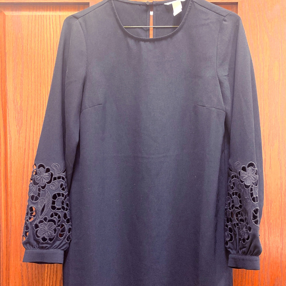 h&m black tunic dress